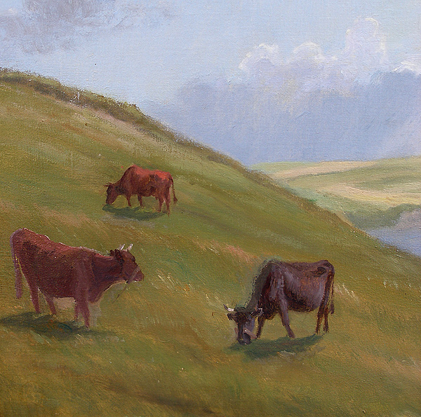   . Grazing cattle at Roskilde fjord. 1916. Early modernism.  